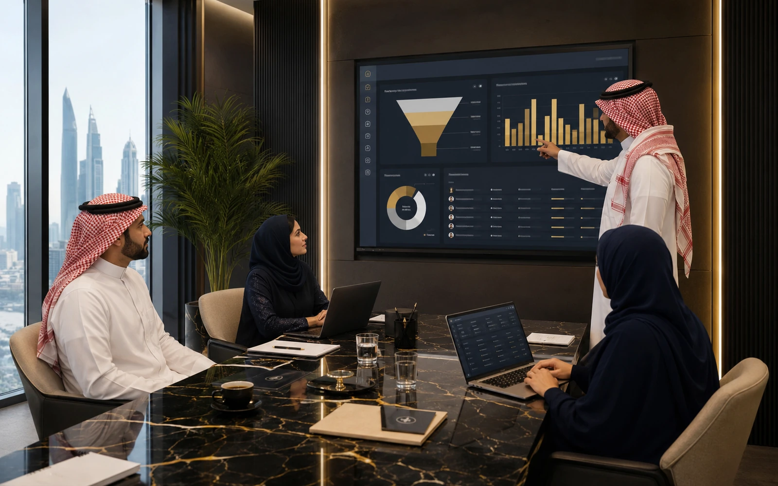 B|CRM Arabic and English workspace