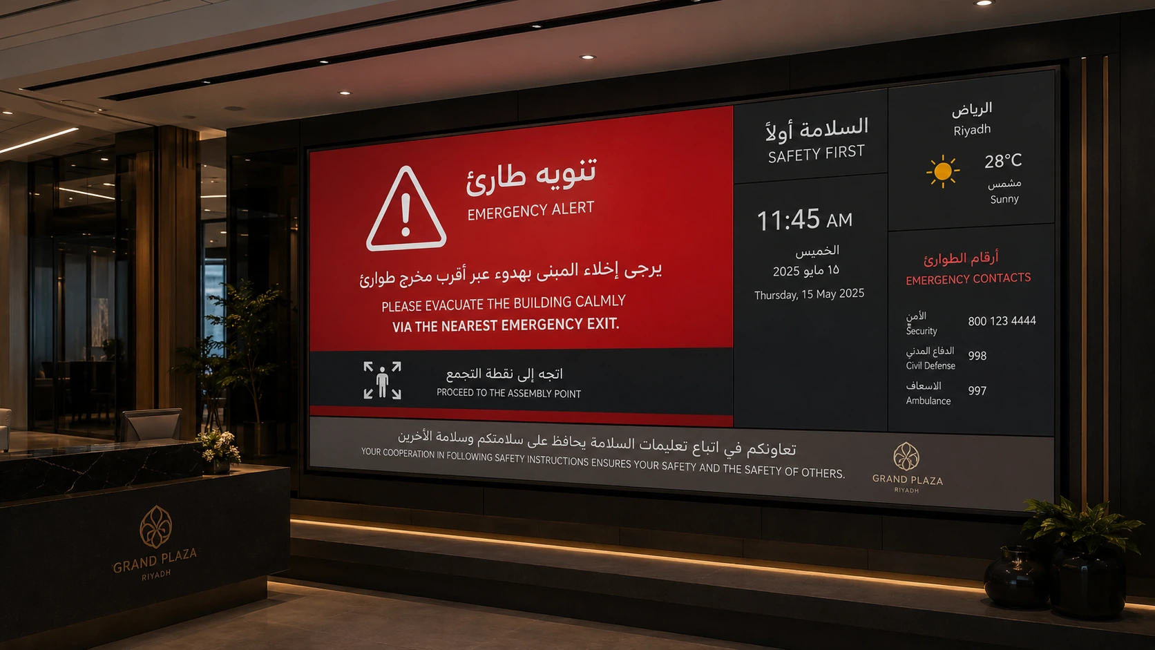 Emergency broadcast